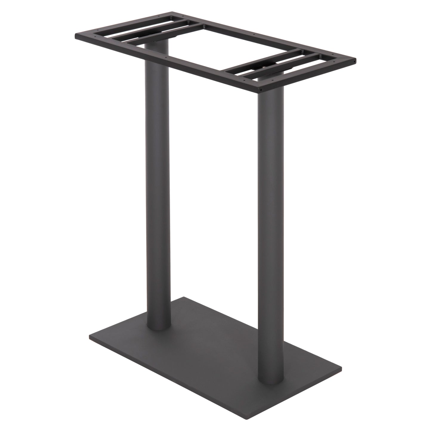 Base For Bar Table Hm480.20 Two Legs-metal In Grey Color 80x40x108hcm.