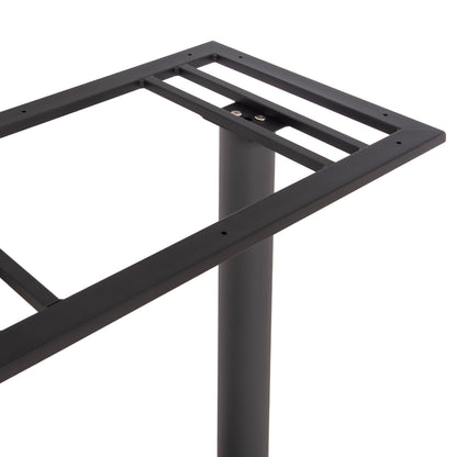 Base For Bar Table Hm480.20 Two Legs-metal In Grey Color 80x40x108hcm.