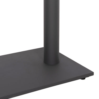Base For Bar Table Hm480.20 Two Legs-metal In Grey Color 80x40x108hcm.