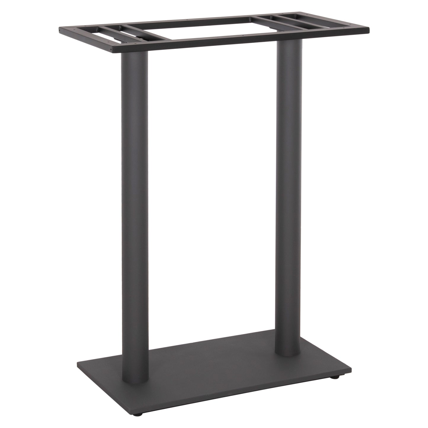 Base For Bar Table Hm480.20 Two Legs-metal In Grey Color 80x40x108hcm.
