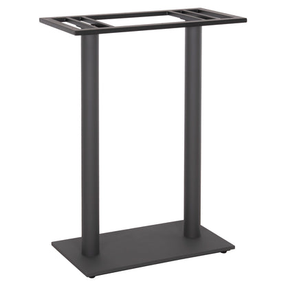 Base For Bar Table Hm480.20 Two Legs-metal In Grey Color 80x40x108hcm.