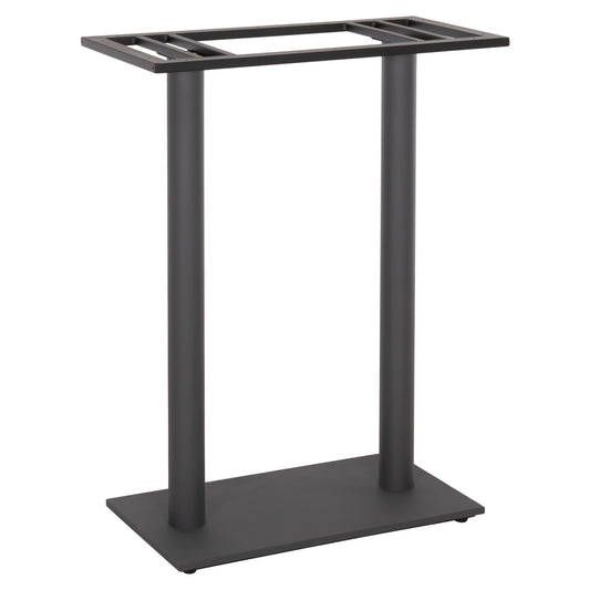 Base For Bar Table Hm480.20 Two Legs-metal In Grey Color 80x40x108hcm.