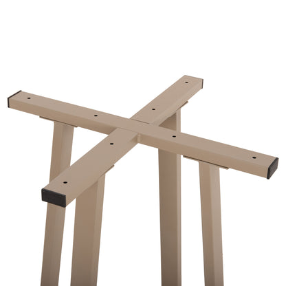 Bar Table Base Medium Height Hm477.25 Metal In Cappuccino 50x50x90hcm.
