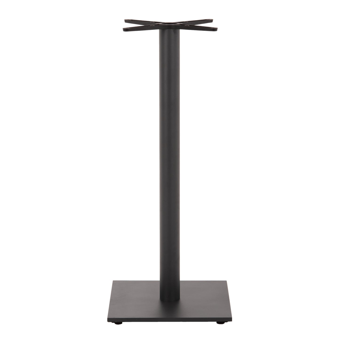 Base For Bar Table Hm439.20 Matte Grey Metal With Height Adjusters 46Χ46Χ108hcm.