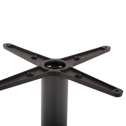 Base For Bar Table Hm439.20 Matte Grey Metal With Height Adjusters 46Χ46Χ108hcm.