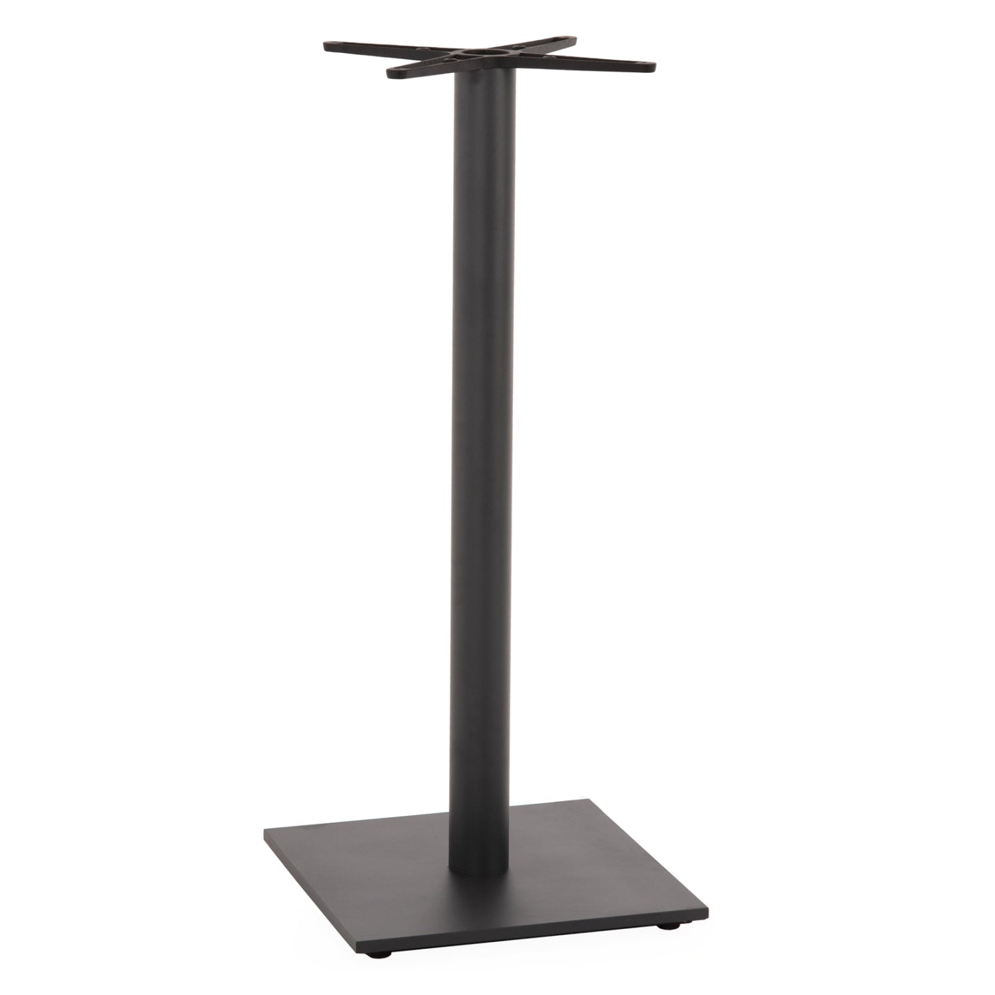 Base For Bar Table Hm439.20 Matte Grey Metal With Height Adjusters 46Χ46Χ108hcm.