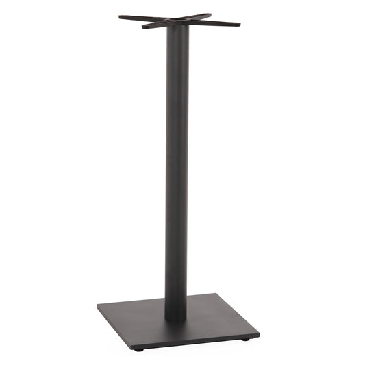 Base For Bar Table Hm439.20 Matte Grey Metal With Height Adjusters 46Χ46Χ108hcm.