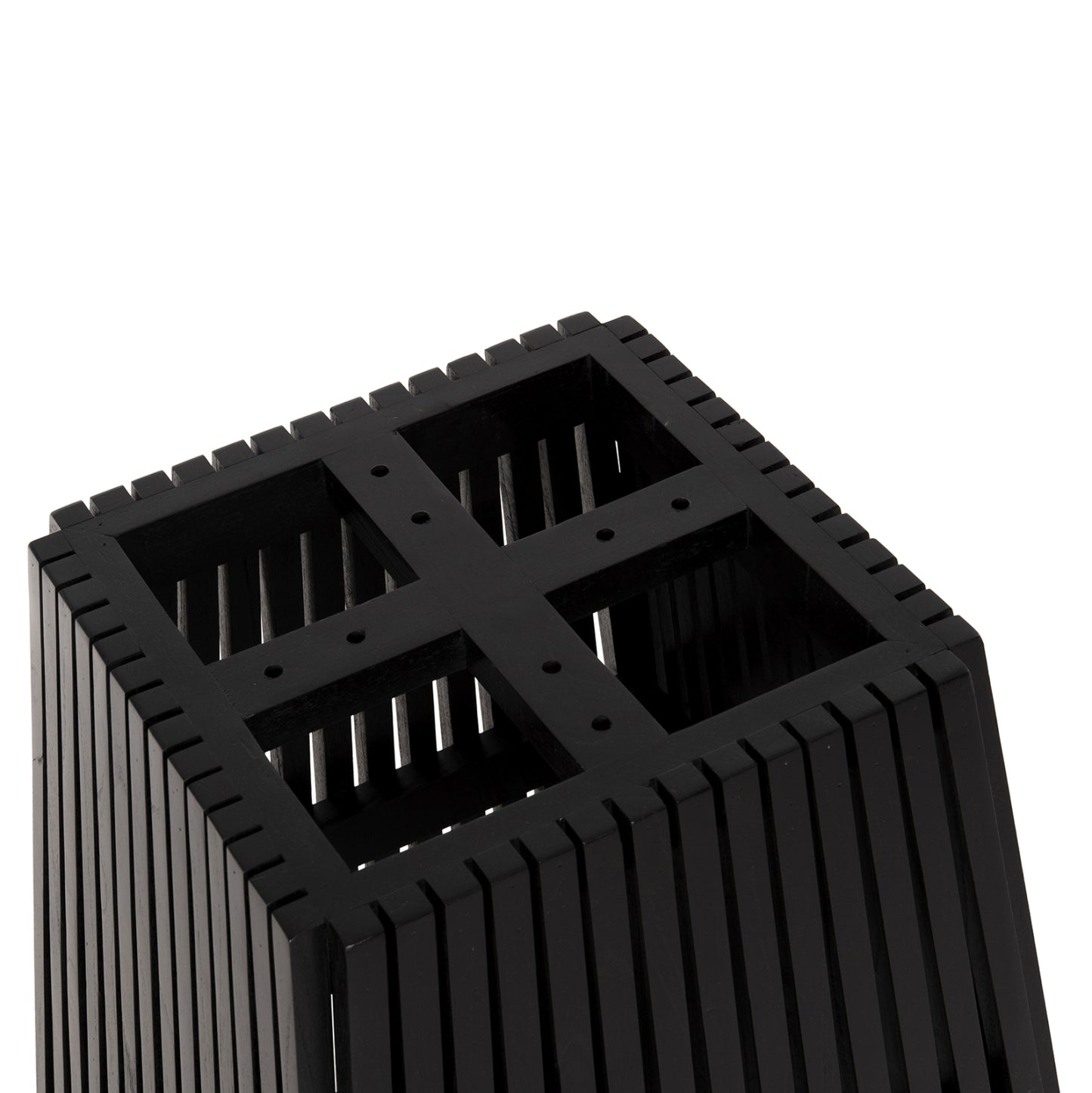 Indoor Table Base Square Frantz Hm9460.02 Indoors-mindi Wood In Black Color 60x60x75hcm.