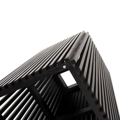 Indoor Table Base Square Frantz Hm9460.02 Indoors-mindi Wood In Black Color 60x60x75hcm.
