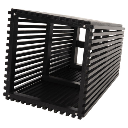 Indoor Table Base Square Frantz Hm9460.02 Indoors-mindi Wood In Black Color 60x60x75hcm.