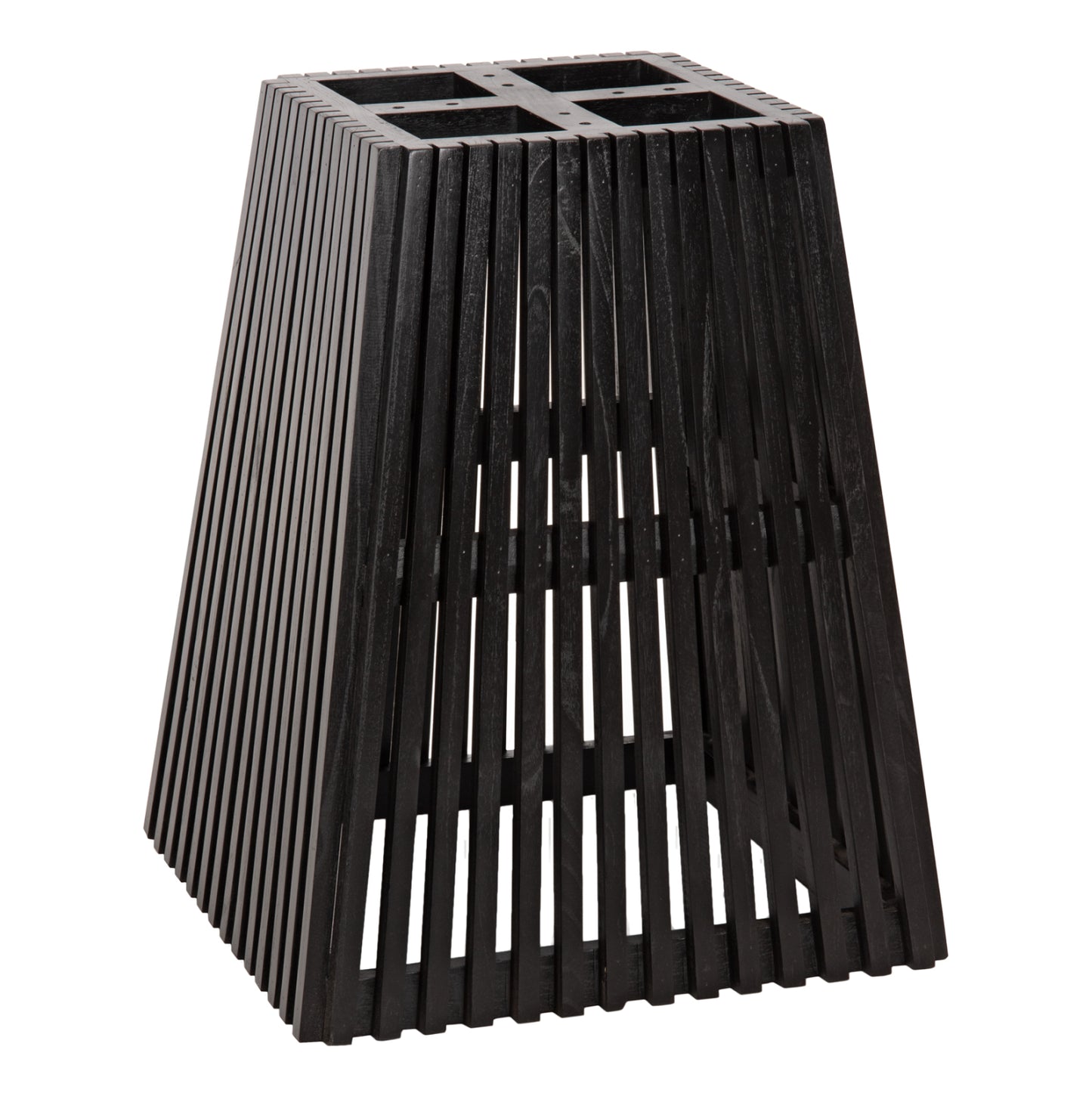 Indoor Table Base Square Frantz Hm9460.02 Indoors-mindi Wood In Black Color 60x60x75hcm.