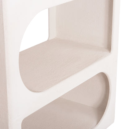 Bookcase Series Santorini Hm18062 Mdf In White Color 80x38x180hcm.