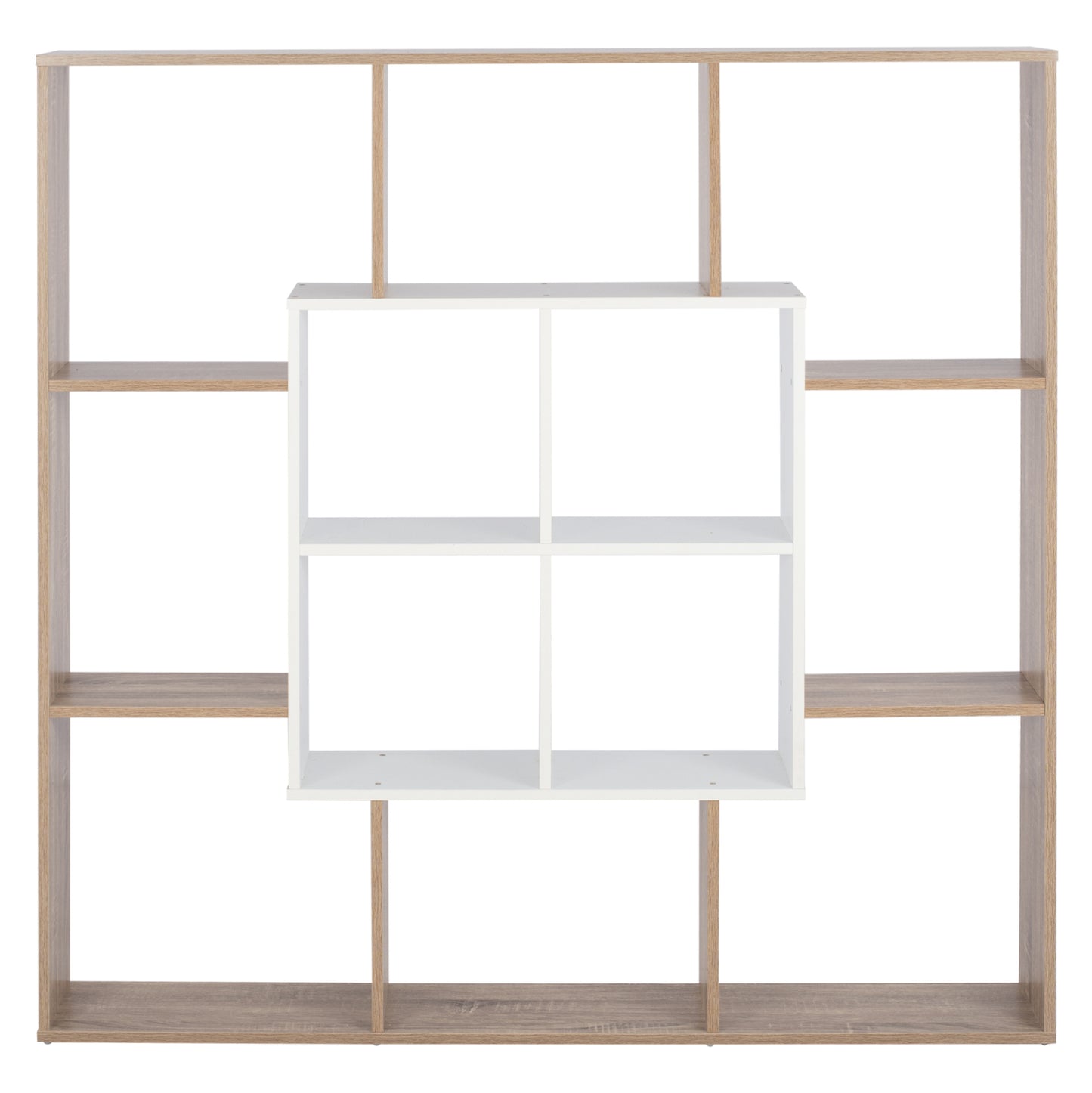 Bookcase Brody Hm8771.01 136x22x136 White