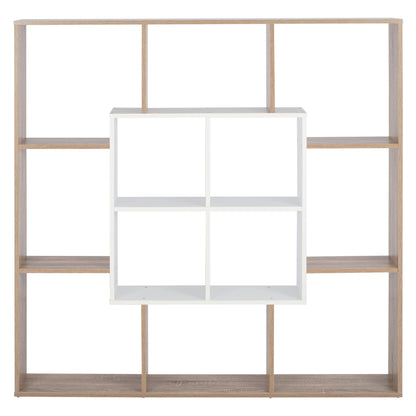 Bookcase Brody Hm8771.01 136x22x136 White