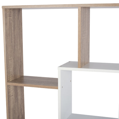 Bookcase Brody Hm8771.01 136x22x136 White