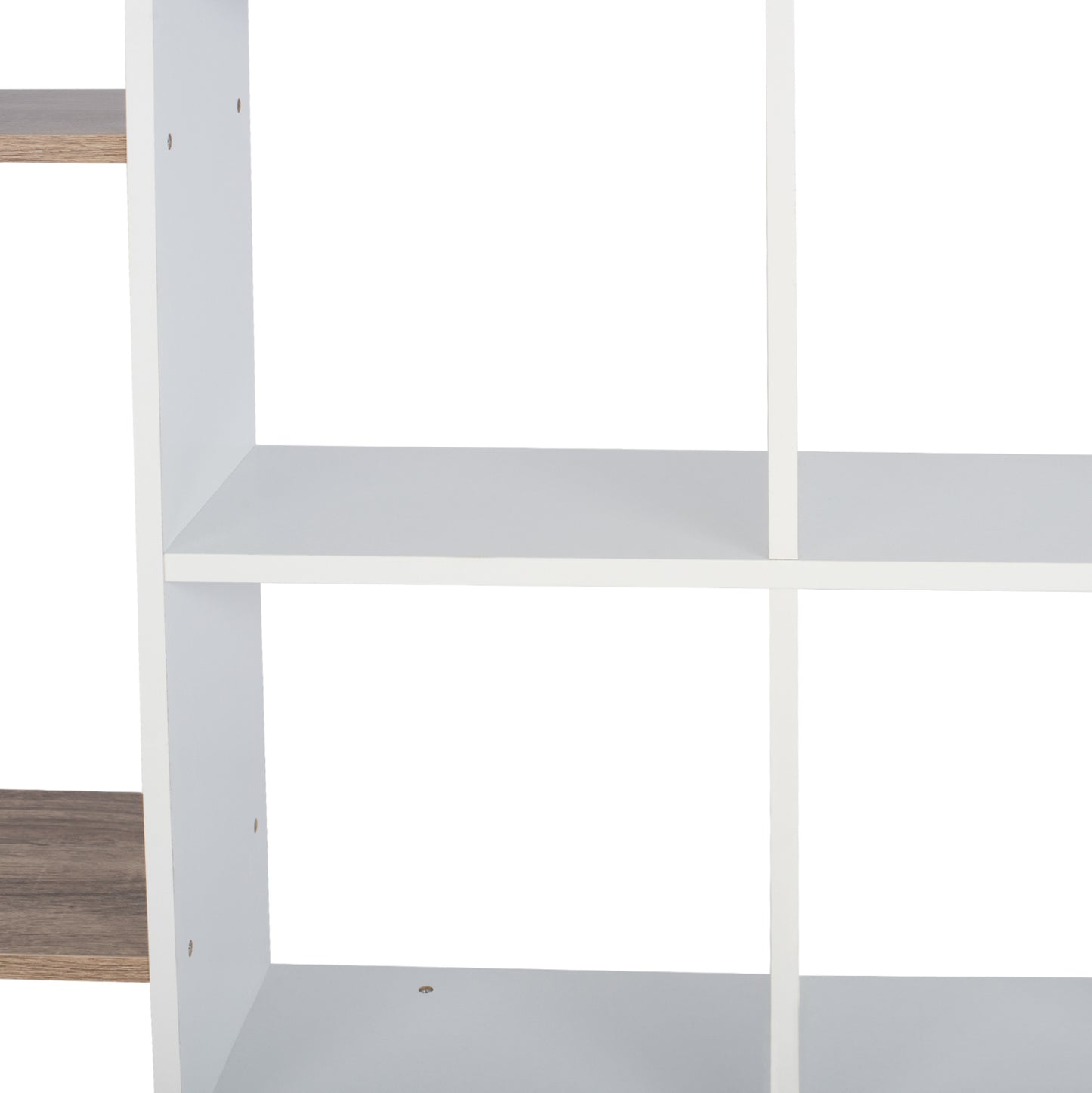 Bookcase Brody Hm8771.01 136x22x136 White