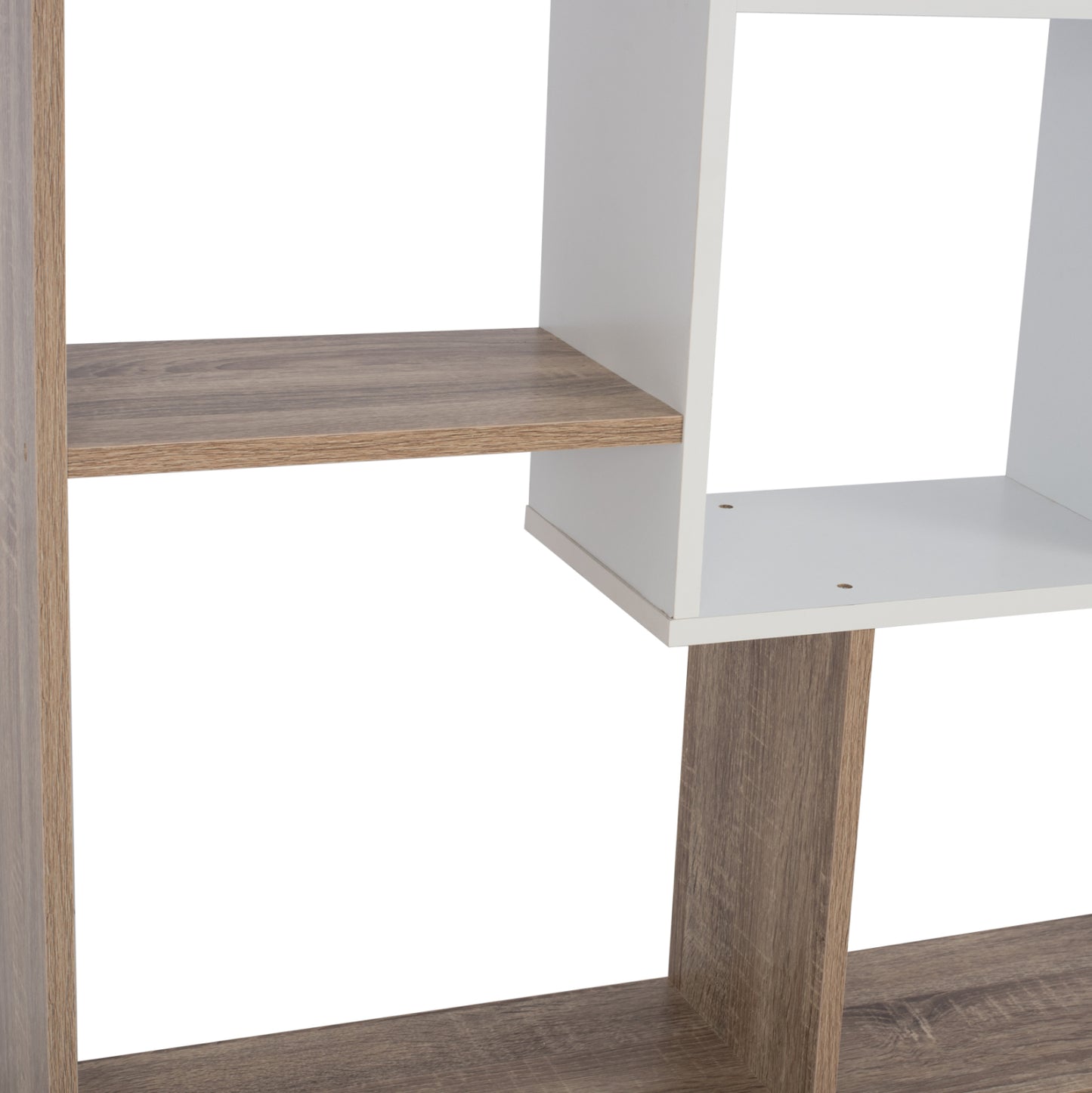 Bookcase Brody Hm8771.01 136x22x136 White
