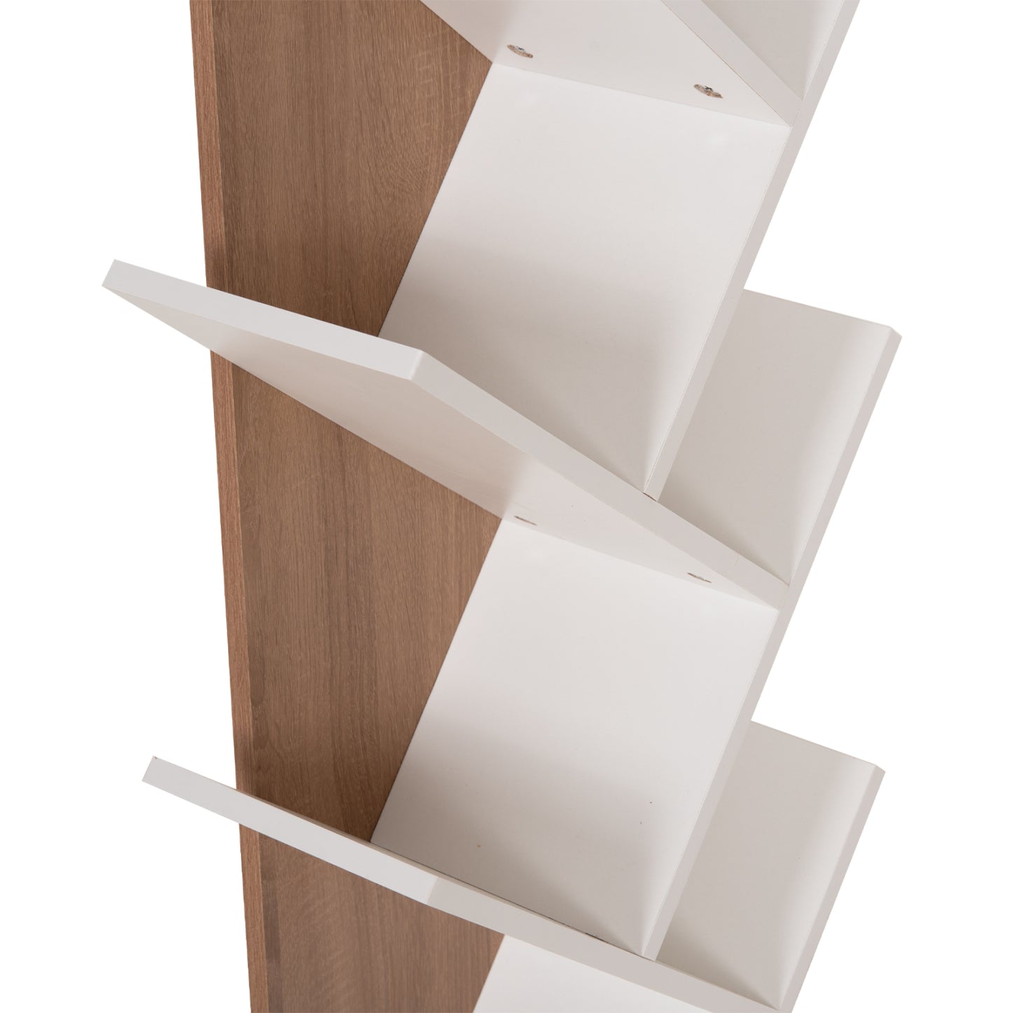 Bookcase Liana Hm9028.14 Melamine In Sonama/white 46x22x128.5hcm.