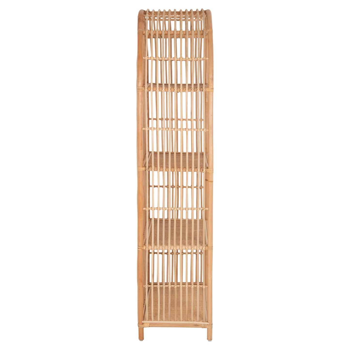 Bookcase Simok Hm9552 Made Of Natural Rattan In Natural Color 80x40x182hcm.