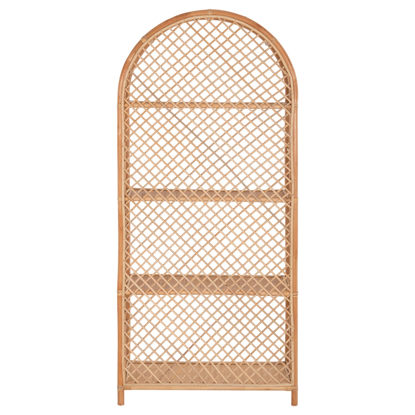 Bookcase Simok Hm9552 Made Of Natural Rattan In Natural Color 80x40x182hcm.