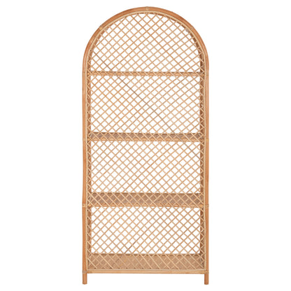 Bookcase Simok Hm9552 Made Of Natural Rattan In Natural Color 80x40x182hcm.