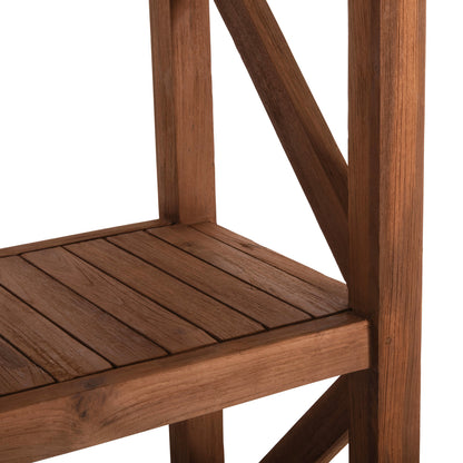 Bookcase Kitaku Hm9798 Recycled Teak In Natural 150x45x200hcm.