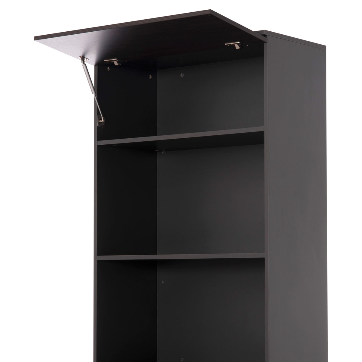 Professional Office Bookcase Rosewood Hm2089 Melamine In Grey-wenge 80x40x200hcm