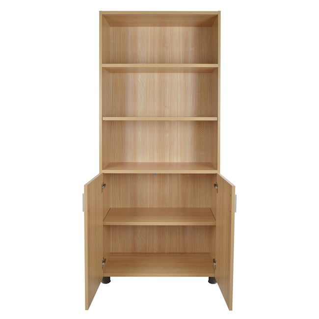 Professional Office Bookcase In Oak Color Hm2055.11 80x40x190 Cm.