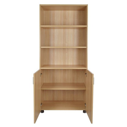 Professional Office Bookcase In Oak Color Hm2055.11 80x40x190 Cm.