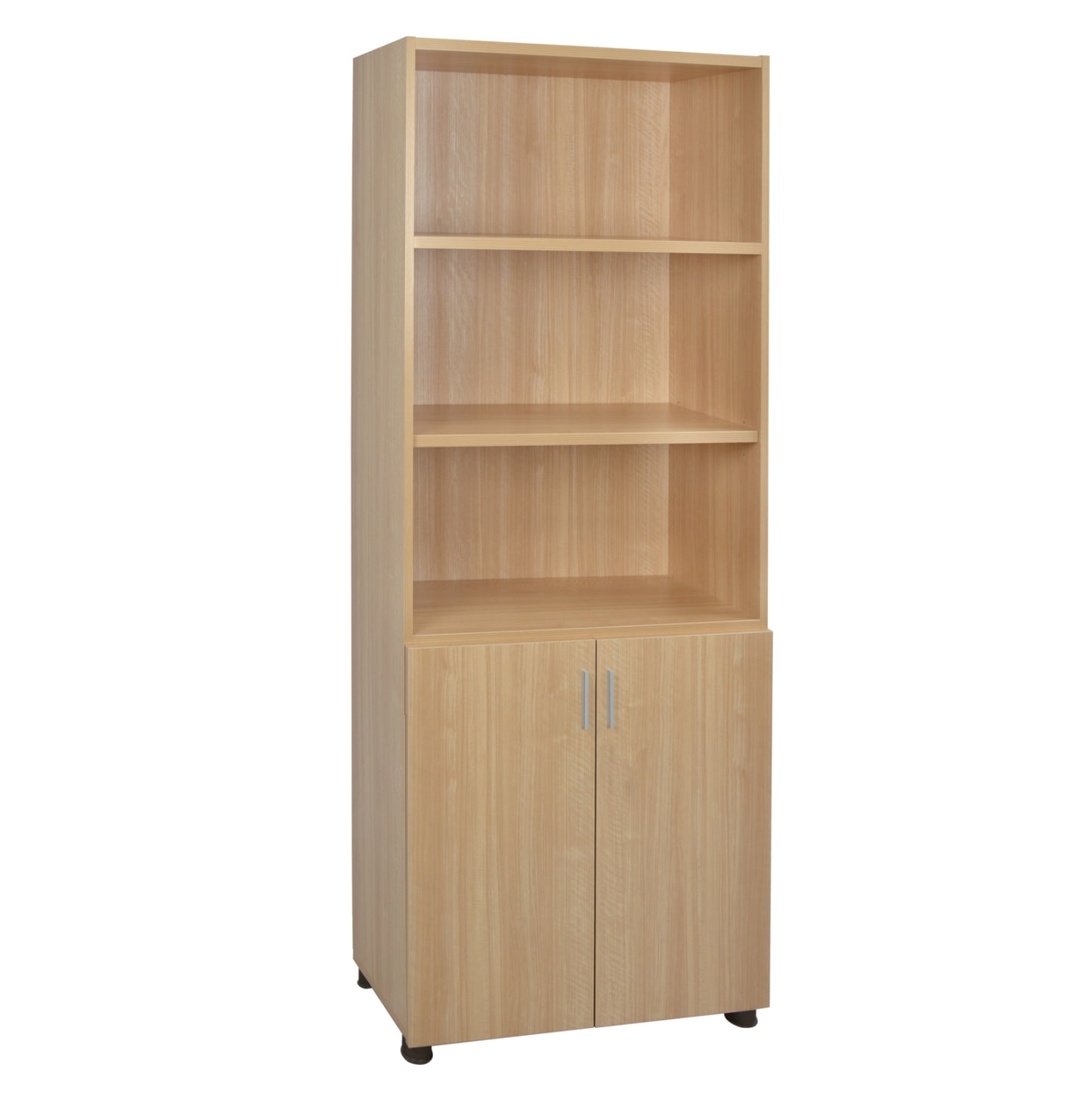 Professional Office Bookcase In Oak Color Hm2055.11 80x40x190 Cm.