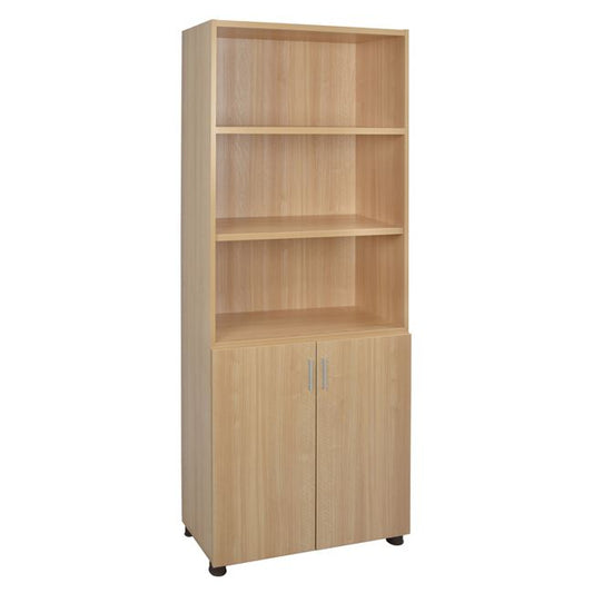 Professional Office Bookcase In Oak Color Hm2055.11 80x40x190 Cm.