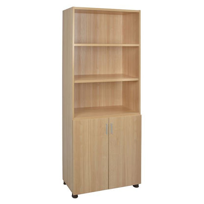 Professional Office Bookcase In Oak Color Hm2055.11 80x40x190 Cm.