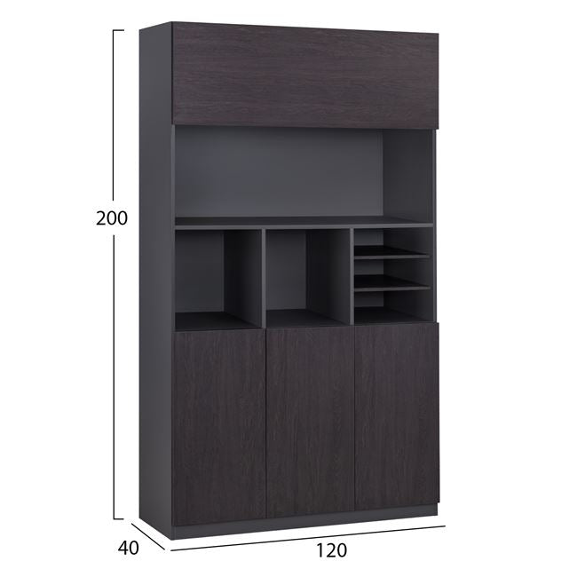 Professional Office Library Rosewood Hm2088 120x40x200cm
