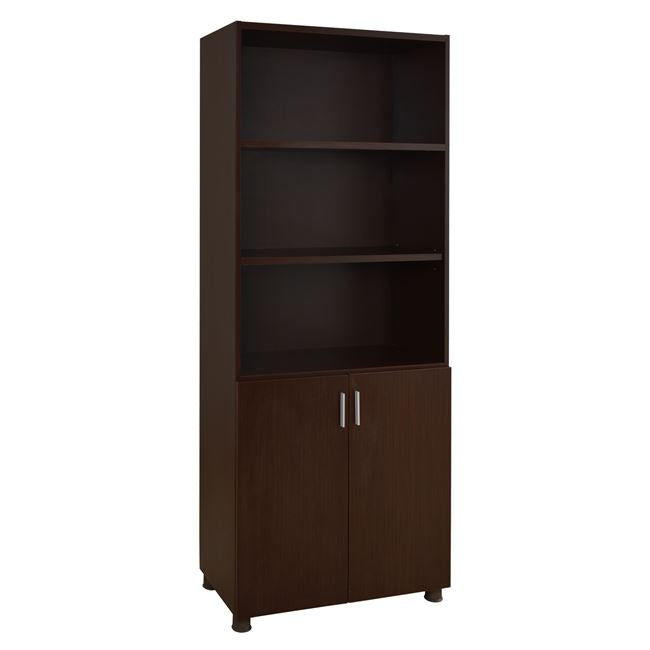 Professional Office Bookcase In Wenge Color Hm2055.12 80x40x190 Cm.
