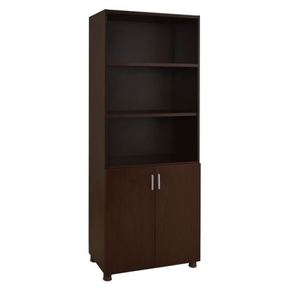 Professional Office Bookcase In Wenge Color Hm2055.12 80x40x190 Cm.