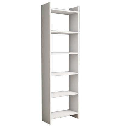 Bookcase Classiker Hm9226.11 Melamine White 48,5x22x160hcm.