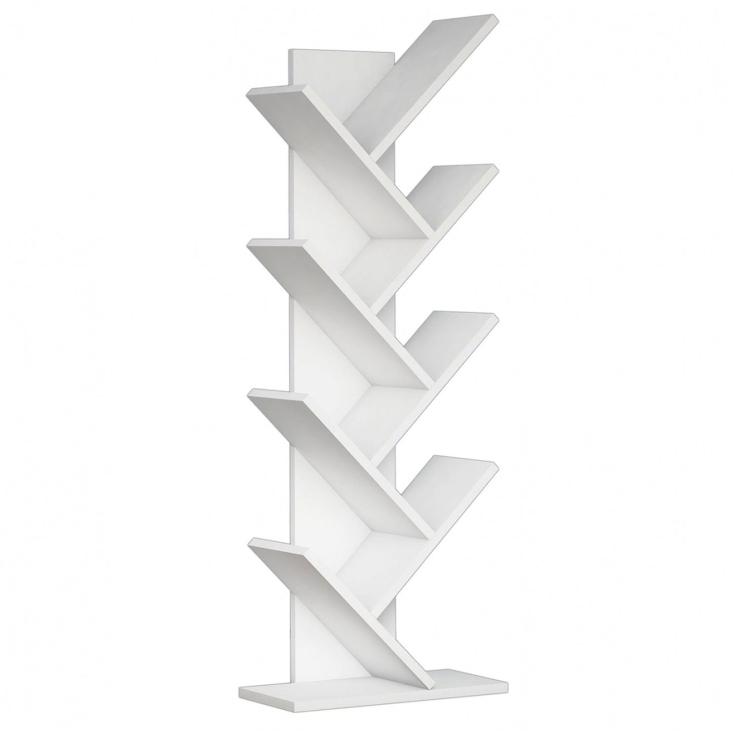 Bookcase Liana Melamine White 46x22x128,5hcm.hm9028.13