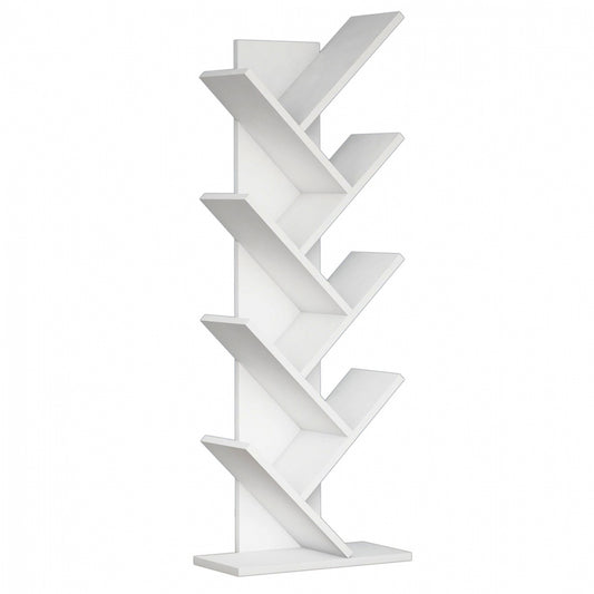 Bookcase Liana Melamine White 46x22x128,5hcm.hm9028.13