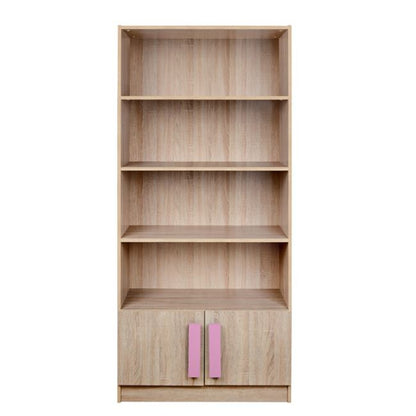 Bookcase Playroom Sonama-pink Hm10146.03 80x35x180cm