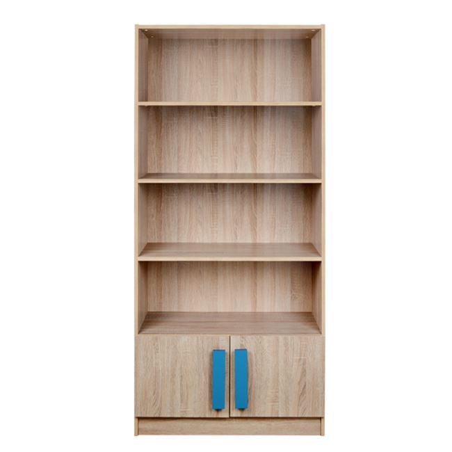 Bookcase Playroom Sonama-blue Hm10146.02 80x35x180cm