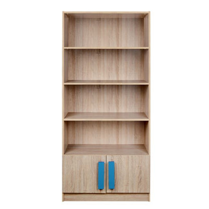 Bookcase Playroom Sonama-blue Hm10146.02 80x35x180cm