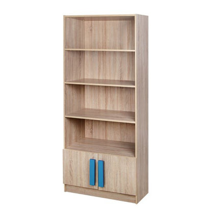Bookcase Playroom Sonama-blue Hm10146.02 80x35x180cm