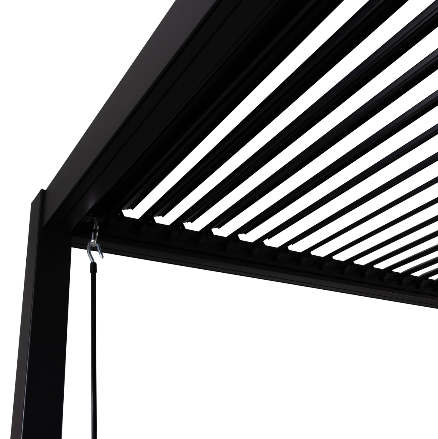 Bioclimatic Aluminum Pergola Premium Franio Hm6609.01 Black 300x300x240hcm.