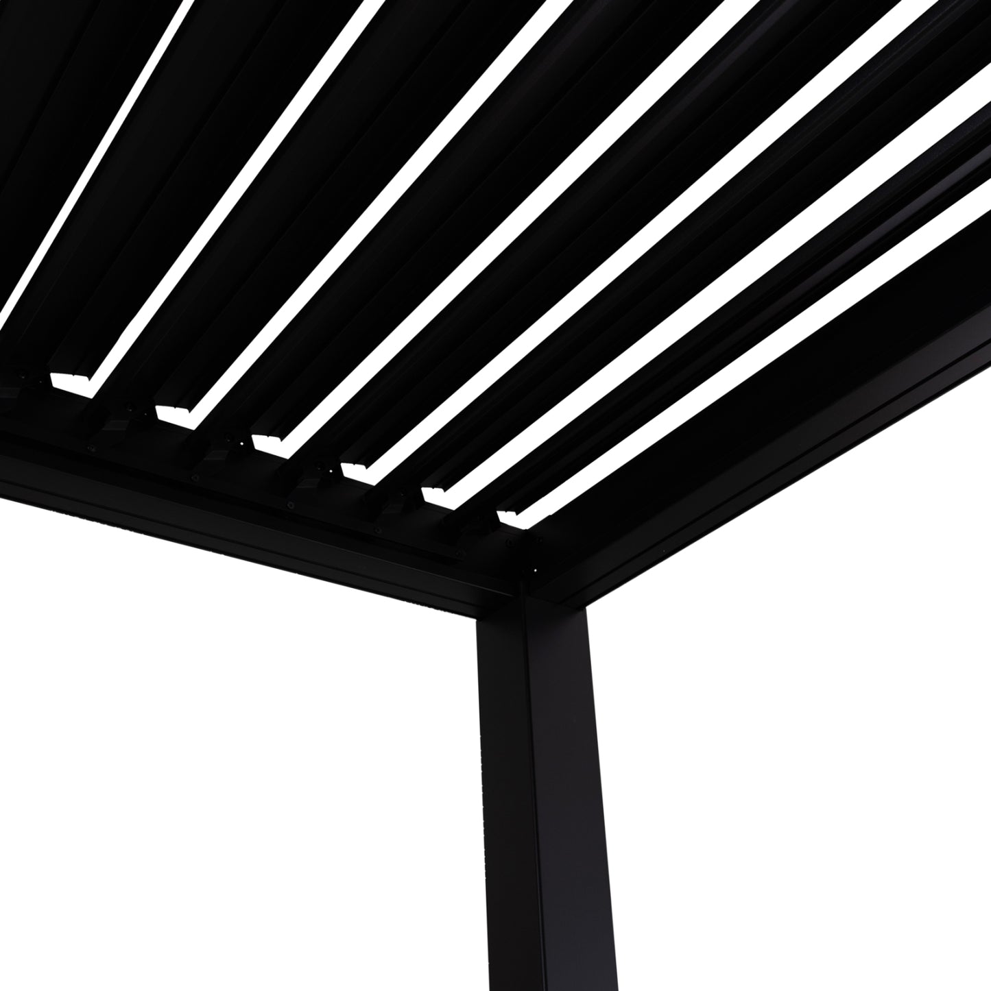 Bioclimatic Aluminum Pergola Premium Franio Hm6609.01 Black 300x300x240hcm.