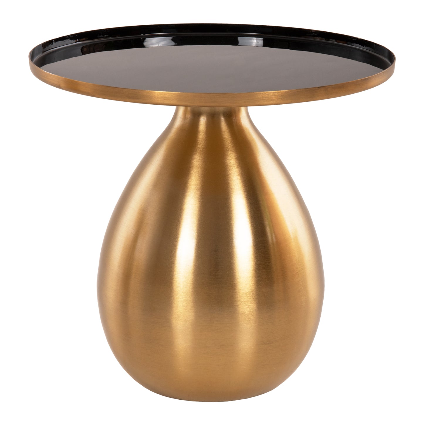Side Tables 2pcs Hm9661 Metal In Black And Gold Φ50,5 &Φ40,5cm.