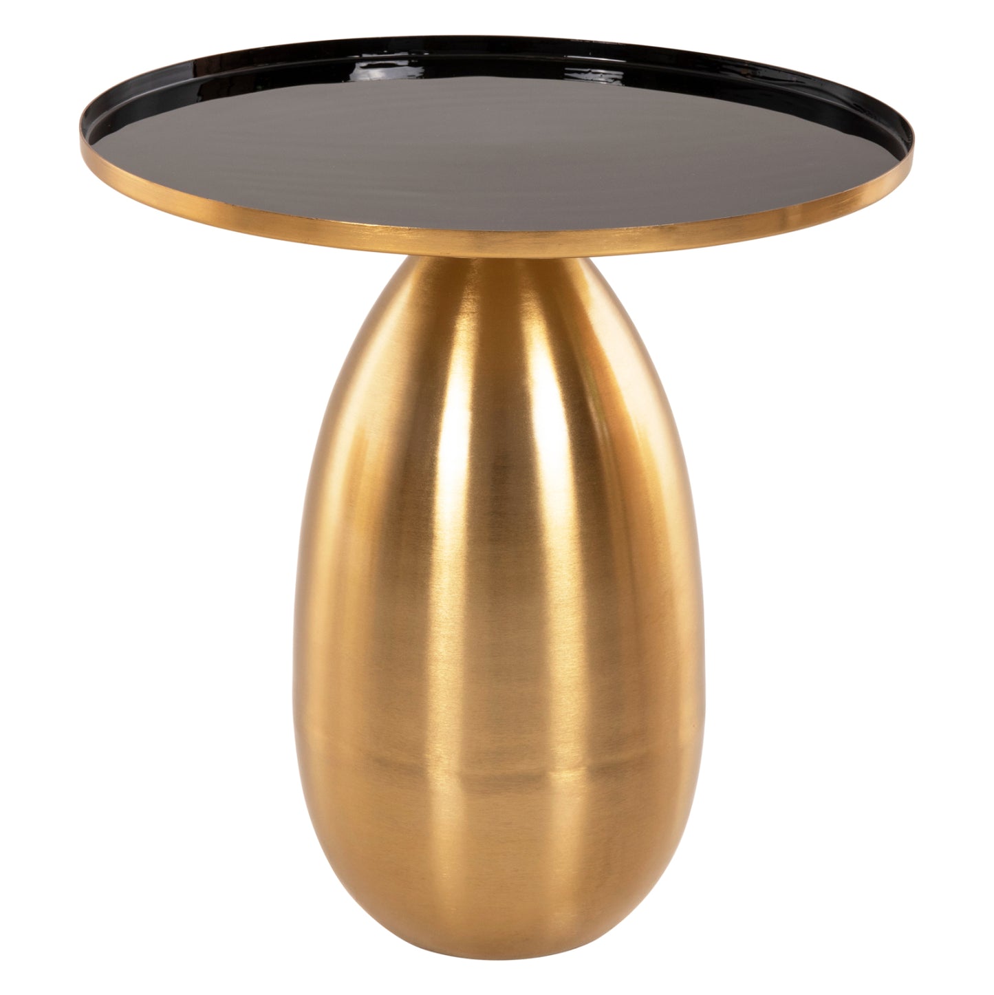 Side Tables 2pcs Hm9661 Metal In Black And Gold Φ50,5 &Φ40,5cm.