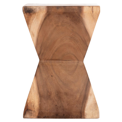 Side Stool Anvil Hm9756.11 Suar Wood In Natural 31x31x45hcm.