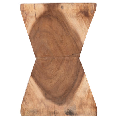 Side Stool Anvil Hm9756.11 Suar Wood In Natural 31x31x45hcm.