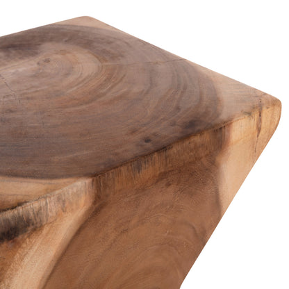 Side Stool Anvil Hm9756.11 Suar Wood In Natural 31x31x45hcm.