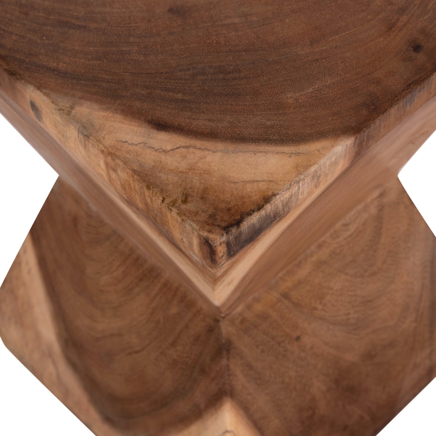Side Stool Anvil Hm9756.11 Suar Wood In Natural 31x31x45hcm.